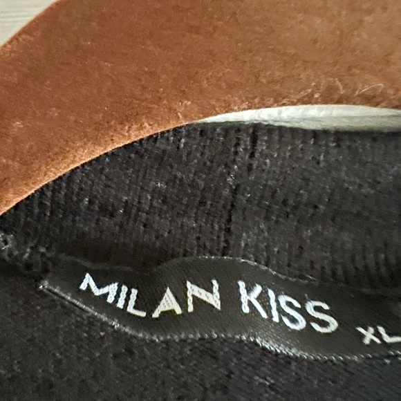 MILAN KISS Black and Pink Floral Open Cardigan Woman XL - Picture 4 of 14